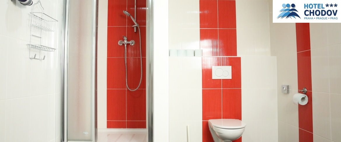 Hotel Chodov Praha - a modern bathroom in comfortable Superior*** category rooms with a shower