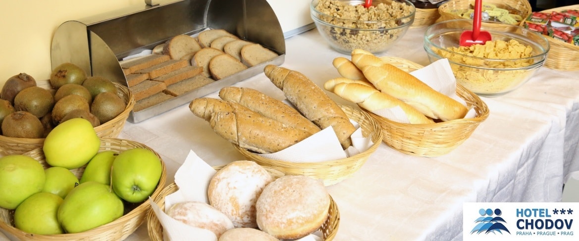 Hotel Chodov Praha - hotel breakfast in the form of a self-serve buffet with fresh baked goods